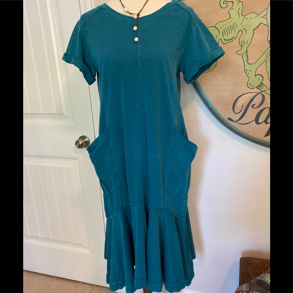 Aqua dress from Anthropologie brand Saturday Sunday - Picture 2 of 8